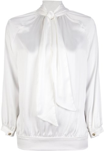 Pierre Balmain pussy bow blouse