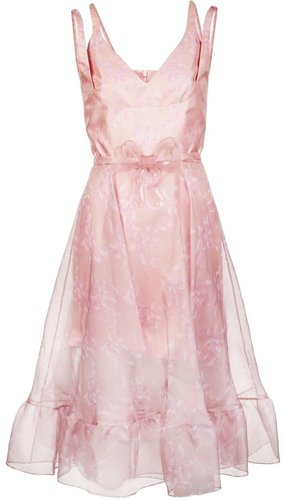 Christopher Kane Double strap ruffle dress