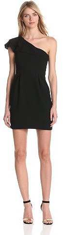 maxandcleo Women's One Shoulder Crepe Dress