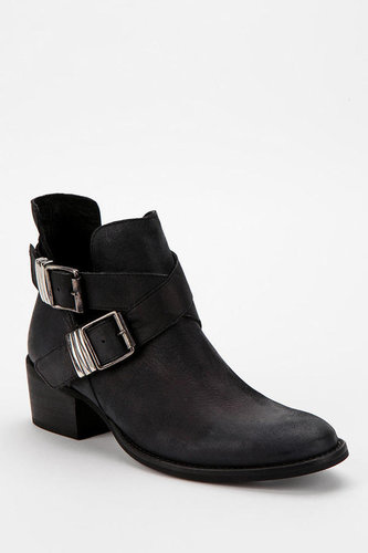 Steve Madden Double-Buckle Cutout Ankle Boot