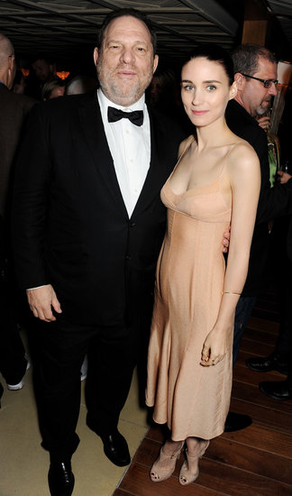 Rooney Mara mingled with Harvey Weinstein at the Calvin Klein party on Thursday.
Rooney Mara mingled with Harvey Weinstein at the Calvin Klein party on Thursday.