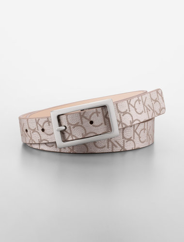 Reversible Logo Print + Patent Belt