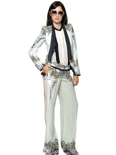 Printed Silk Twill Jacket