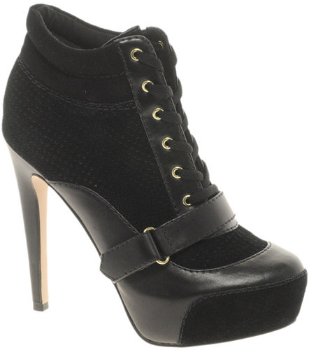 ASOS ADRIFT Platform Ankle Boots with Suede Mix
