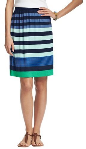 Tall Mixed Stripe Jersey Skirt