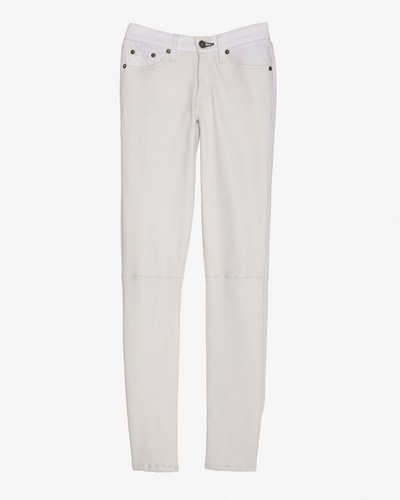 Rag & Bone/jean Rag & Bone/jean Midrise Hyde Leather Panel Skinny