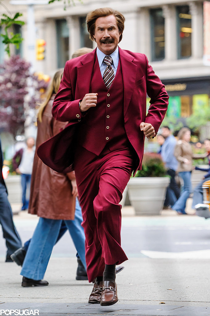 Drake Films For Anchorman 2 With Will Ferrell in NYC POPSUGAR Celebrity