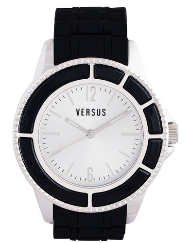 Versus by Versace Watch, Unisex Tokyo Black Rubber Strap 42mm AL13LBQ802 A009