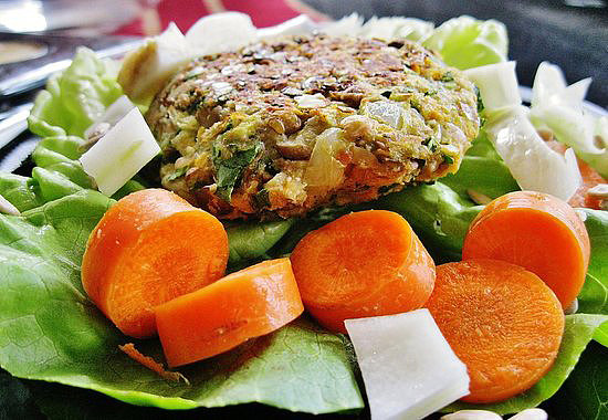 Flax-Powered Burgers Flax-Powered Burgers