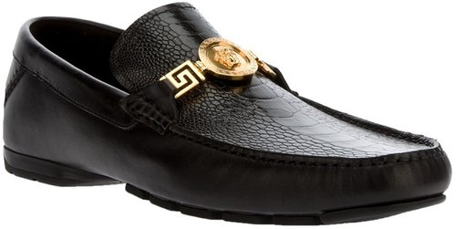 Versace 'Ostrich' car shoe