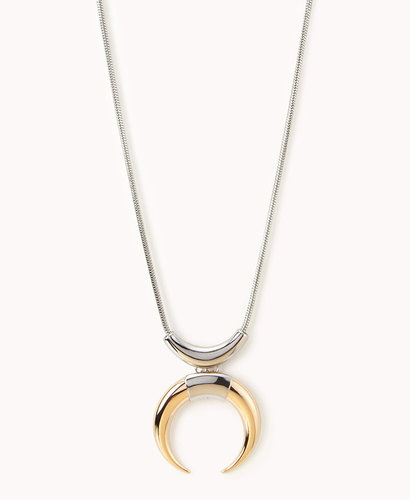 FOREVER 21 Spiked Horseshoe Necklace