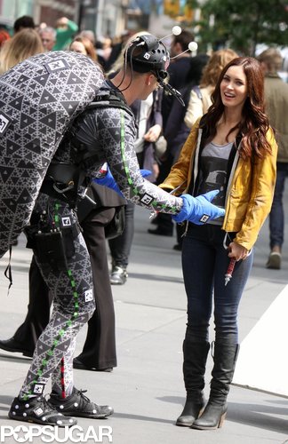Cowabunga! Megan Fox Films With Her Shell-Less Ninja Turtle Cowabunga! Megan Fox Films With Her Shell-Less Ninja Turtle