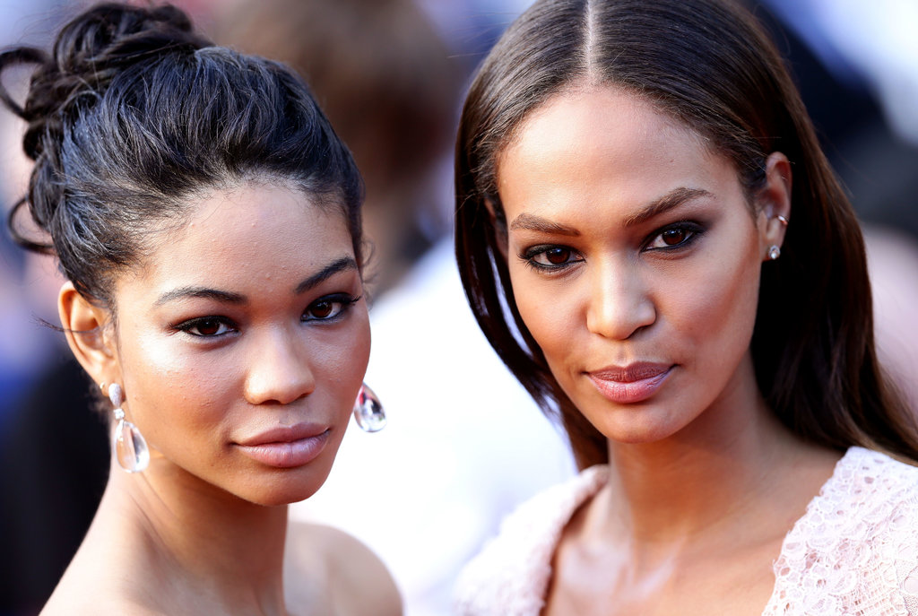 Chanel Iman teamed up with Joan Smalls at the red carpet premiere of Cleopatra in Cannes on Tuesday.
Chanel Iman teamed up with Joan Smalls at the red carpet premiere of Cleopatra in Cannes on Tuesday.