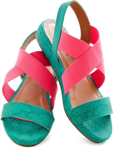 Go bold in ModCloth's mix of teal and pink ($49).
Go bold in ModCloth's mix of teal and pink ($49).