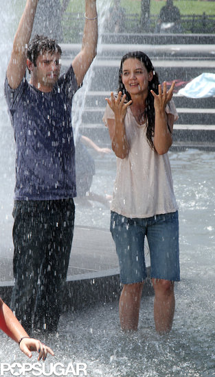 Luke Kirby and Katie Holmes got together to shoot Mania Days.
Luke Kirby and Katie Holmes got together to shoot Mania Days.