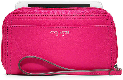 Coach Leather East/West Universal Case