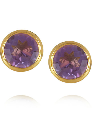 If you've insisted on matching jewelry for your bridal party, consider helping them out by gifting a pair. These Monica Vinader amethyst studs ($110) add just the right amount of color.
If you've insisted on matching jewelry for your bridal party, consider helping them out by gifting a pair. These Monica Vinader amethyst studs ($110) add just the right amount of color.