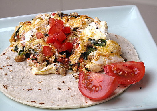 Mushroom, Spinach, and Tomato Scramble Mushroom, Spinach, and Tomato Scramble
