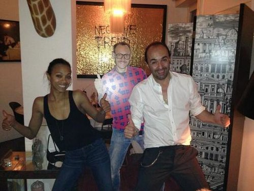 Zoe Saldana and designer Francesco Scognamiglio did their best Terry Richardson impressions.
Source: Twitter user FRASCOGNAMIGLIO
Zoe Saldana and designer Francesco Scognamiglio did their best Terry Richardson impressions.
Source: Twitter user FRASCOGNAMIGLIO