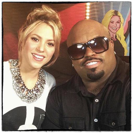 Shakira snapped a pic with Cee-Lo Green on the set of The Voice.
Source: Twitter user shakira
Shakira snapped a pic with Cee-Lo Green on the set of The Voice.
Source: Twitter user shakira