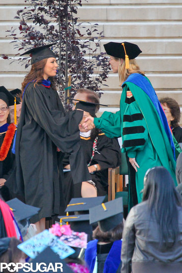 Eva Longoria graduated with a master's degree from California State University, Northridge.
Eva Longoria graduated with a master's degree from California State University, Northridge.