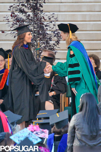 Eva Longoria graduated with a master's degree from California State University, Northridge.
Eva Longoria graduated with a master's degree from California State University, Northridge.