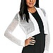 Calvin Klein Crochet Open Front Shrug