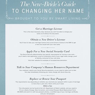 Changing Name Checklist After Marriage
