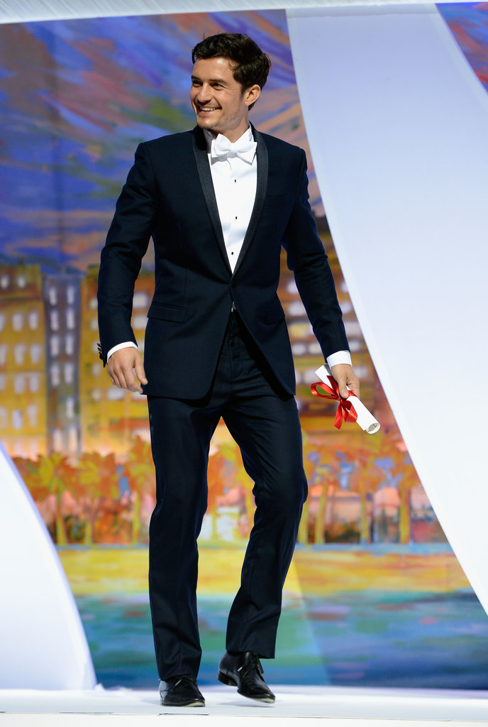 Orlando Bloom presented an award during the Cannes closing ceremony on Sunday.
Orlando Bloom presented an award during the Cannes closing ceremony on Sunday.