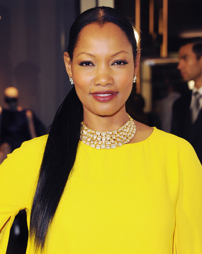 If you go with an extralong look, why not throw your pony over one shoulder, like Garcelle Beauvais did at a Tom Ford event.
If you go with an extralong look, why not throw your pony over one shoulder, like Garcelle Beauvais did at a Tom Ford event.