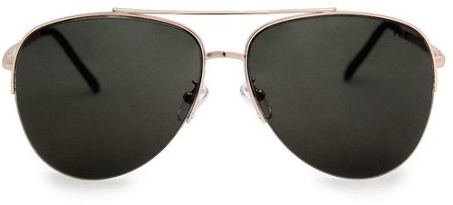 Mango Metallic fram aviator sunglasses