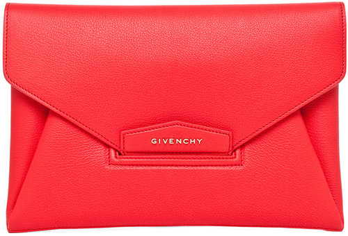 GIVENCHY Antigona Envelope Clutch in Red