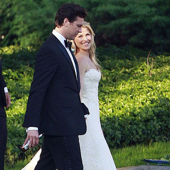 In August 2009, Ali Larter walked down the aisle in a Vera Wang silk organza and lace design, which featured spaghetti straps and a modified mermaid skirt.
In August 2009, Ali Larter walked down the aisle in a Vera Wang silk organza and lace design, which featured spaghetti straps and a modified mermaid skirt.