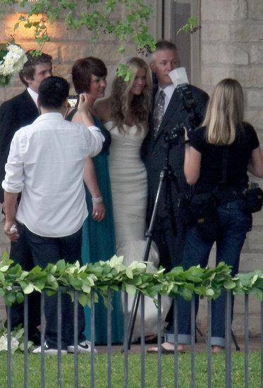 Brooklyn Decker wore a fitted, strapless fishtail gown by Vera Wang to marry tennis pro Andy Roddick in April 2009.
Brooklyn Decker wore a fitted, strapless fishtail gown by Vera Wang to marry tennis pro Andy Roddick in April 2009.