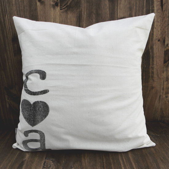 Initialed Pillow Cover Initialed Pillow Cover