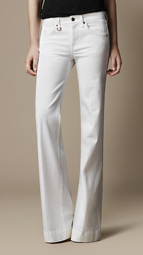I'd happily live in white jeans, year-round, but they feel most appropriate for the Summer months. My latest styling trick is doing them in a super flare fit like this Burberry pair ($250). It's like an instant skinny mirror that everyone can see.
— LM
I'd happily live in white jeans, year-round, but they feel most appropriate for the Summer months. My latest styling trick is doing them in a super flare fit like this Burberry pair ($250). It's like an instant skinny mirror that everyone can see.
— LM