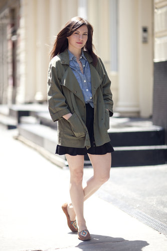 The perfect mix of staples, like her anorak, chambray button-down, and a flared mini, add up to a polished everyday look we want to steal.
Source: Le 21ème | Adam Katz Sinding
The perfect mix of staples, like her anorak, chambray button-down, and a flared mini, add up to a polished everyday look we want to steal.
Source: Le 21ème | Adam Katz Sinding
