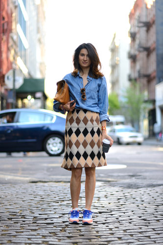 Don't be afraid to mix your ladylike pieces with a pair of bright kicks for an on-trend update that's more fashion-savvy than Working-Girl-inspired.
Source: Le 21ème | Adam Katz Sinding
Don't be afraid to mix your ladylike pieces with a pair of bright kicks for an on-trend update that's more fashion-savvy than Working-Girl-inspired.
Source: Le 21ème | Adam Katz Sinding