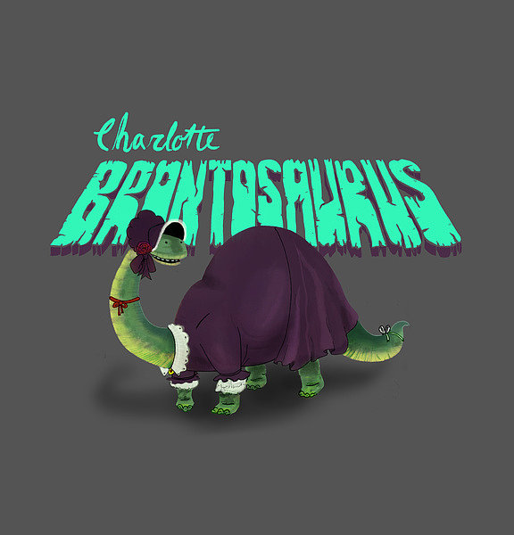 Charlotte Brontosaurus
The concept: "Hampered by an avian respiratory system, a reptilian resting metabolism, and four left feet, Charlotte Brontosaurus wasn't too fond of physical activity, and instead passed the time writing. Her indoor dino ways led to the creation of the most critically acclaimed book of the Toarcian period, Jane Eyre. Originally publishing the novel under the pseudonym Currer Belodon to avoid sauropod discrimination, Charlotte eventually revealed herself and spent the rest of her days sipping decanted swamp water among high-society megareptiles."
The Real Deal: English author Charlotte Brontë is best known for writing Jane Eyre in 1847, but did you know she first wrote it under the pen name Currer Bell?
Charlotte Brontosaurus
The concept: "Hampered by an avian respiratory system, a reptilian resting metabolism, and four left feet, Charlotte Brontosaurus wasn't too fond of physical activity, and instead passed the time writing. Her indoor dino ways led to the creation of the most critically acclaimed book of the Toarcian period, Jane Eyre. Originally publishing the novel under the pseudonym Currer Belodon to avoid sauropod discrimination, Charlotte eventually revealed herself and spent the rest of her days sipping decanted swamp water among high-society megareptiles."
The Real Deal: English author Charlotte Brontë is best known for writing Jane Eyre in 1847, but did you know she first wrote it under the pen name Currer Bell?