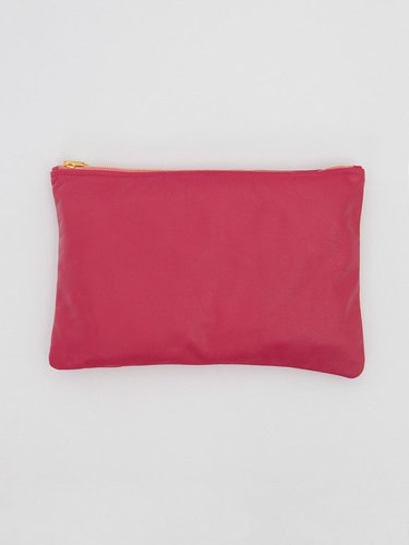 Medium Leather Carry-All Pouch