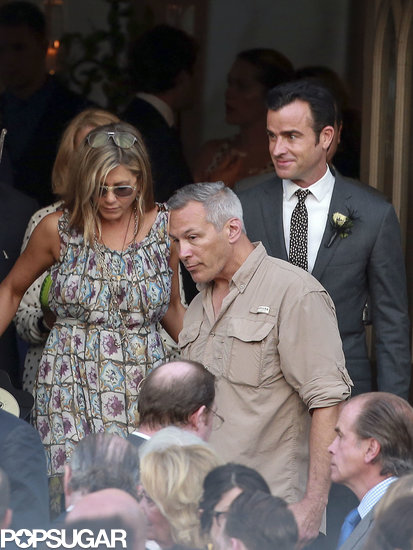 Jennifer Aniston and Justin Theroux were wedding guests at pal Lake Bell's star-studded nuptials to tattoo artist Scott Campell in New Orleans.
Jennifer Aniston and Justin Theroux were wedding guests at pal Lake Bell's star-studded nuptials to tattoo artist Scott Campell in New Orleans.