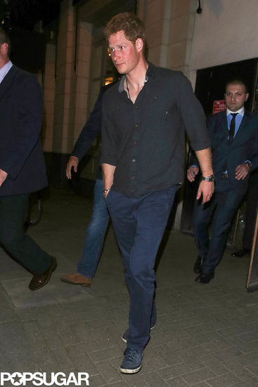 Prince Harry left a club after attending a friend's bachelor party.
Prince Harry left a club after attending a friend's bachelor party.