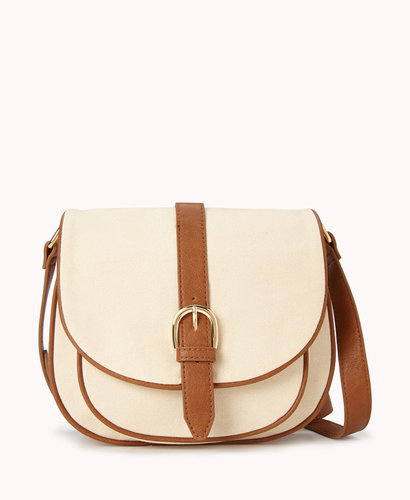 FOREVER 21 Canvas Saddle Bag