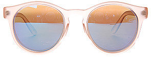 Le Specs The Hey Macarena Sunglasses in Raw Sugar and Neon Pink