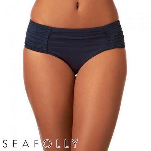Women's Seafolly Goddess Pleated Retro Bikini Bottom
