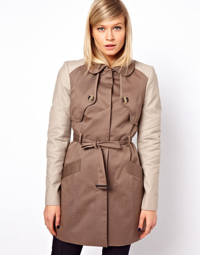 ASOS Contrast Sleeve Trench