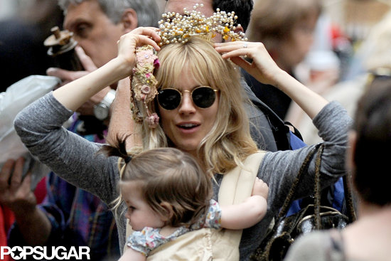Sienna Miller went to a flea market with her daughter Marlowe in NYC on Saturday.
Sienna Miller went to a flea market with her daughter Marlowe in NYC on Saturday.