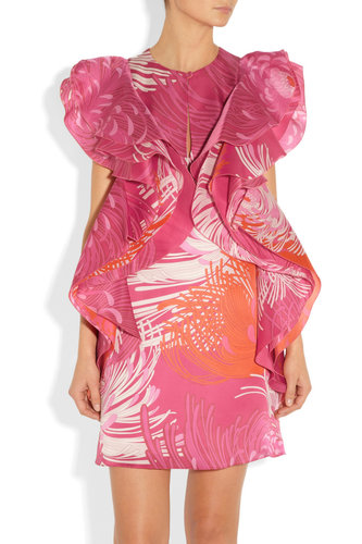 For the lady who loves to stand out: Gucci's ruffled, tropical-print pick ($2,990) is sure to garner the attention of at least one groomsman.
For the lady who loves to stand out: Gucci's ruffled, tropical-print pick ($2,990) is sure to garner the attention of at least one groomsman.