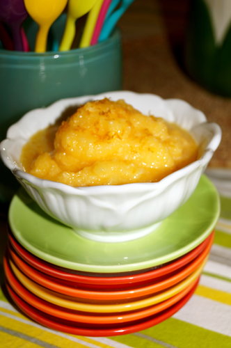 5 min Summer Orange Sorbet!