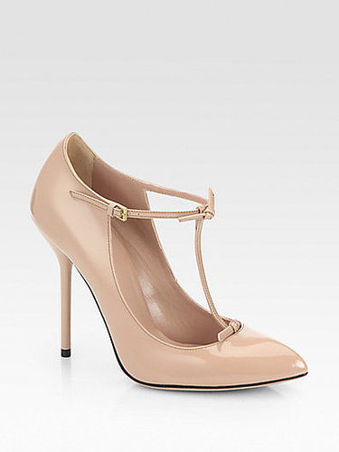 Gucci Beverly Patent Leather T-Strap Pumps